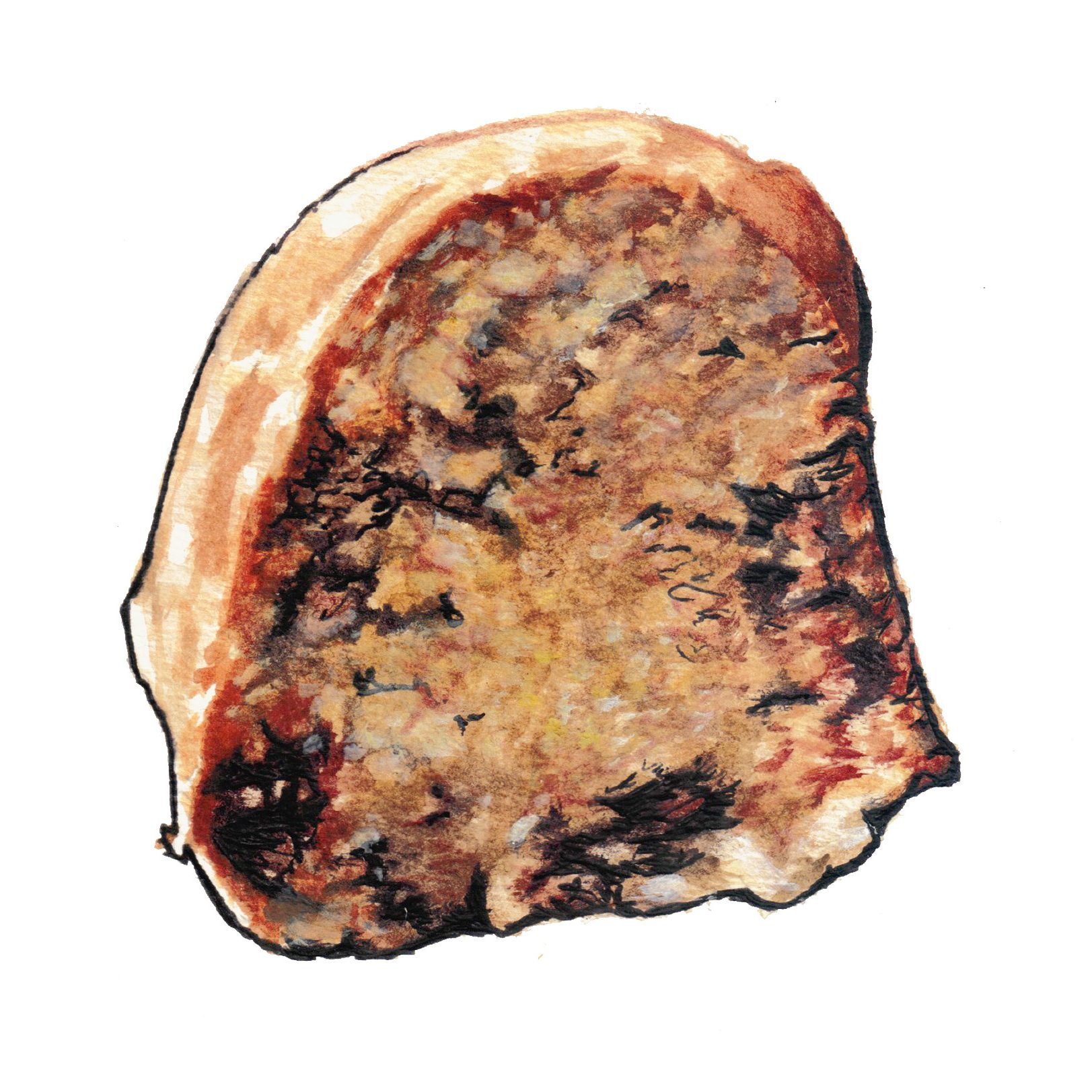 Zucchini Cake Painting