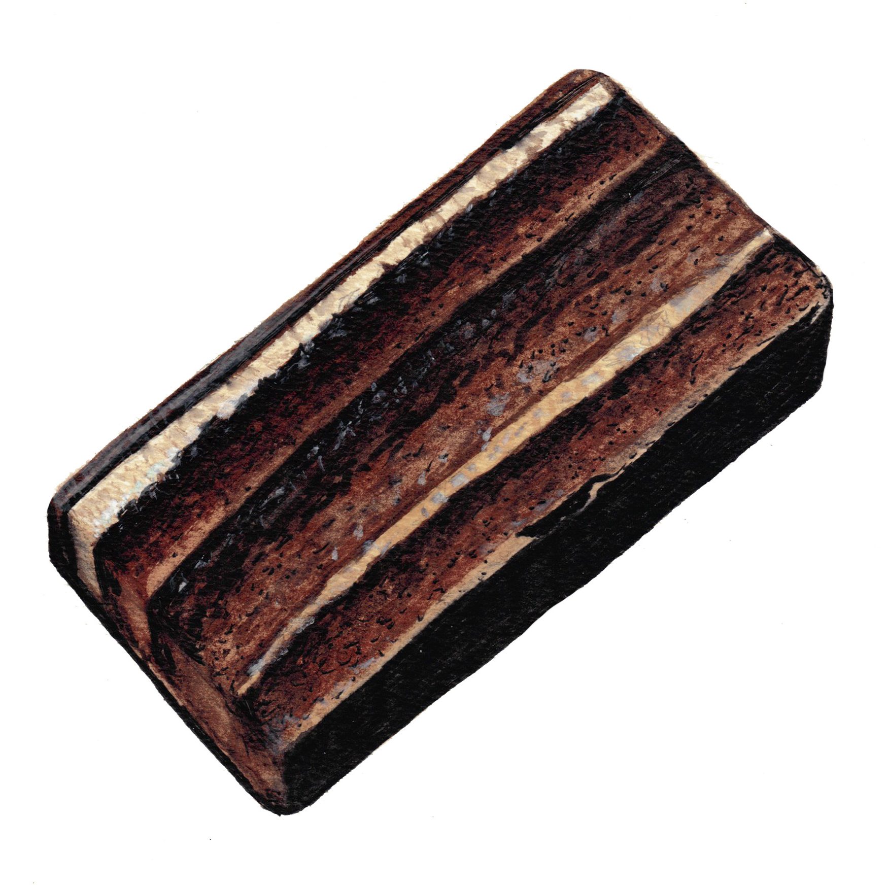 Chocolate Opera Cake Painting