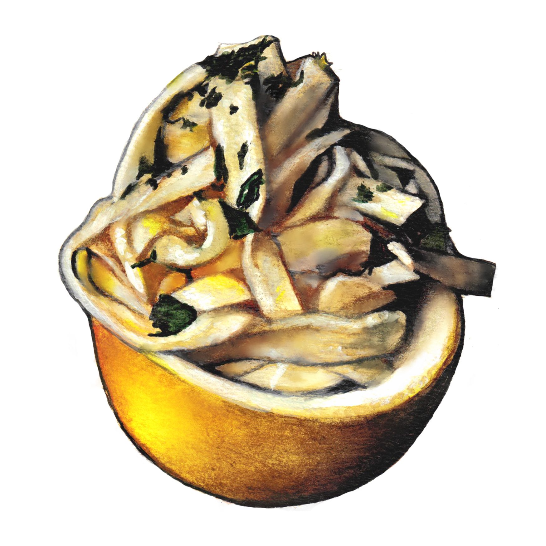 Pasta Al Limone Painting