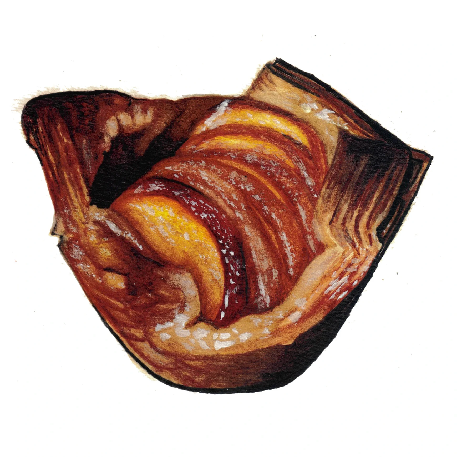 Peach Danish Painting
