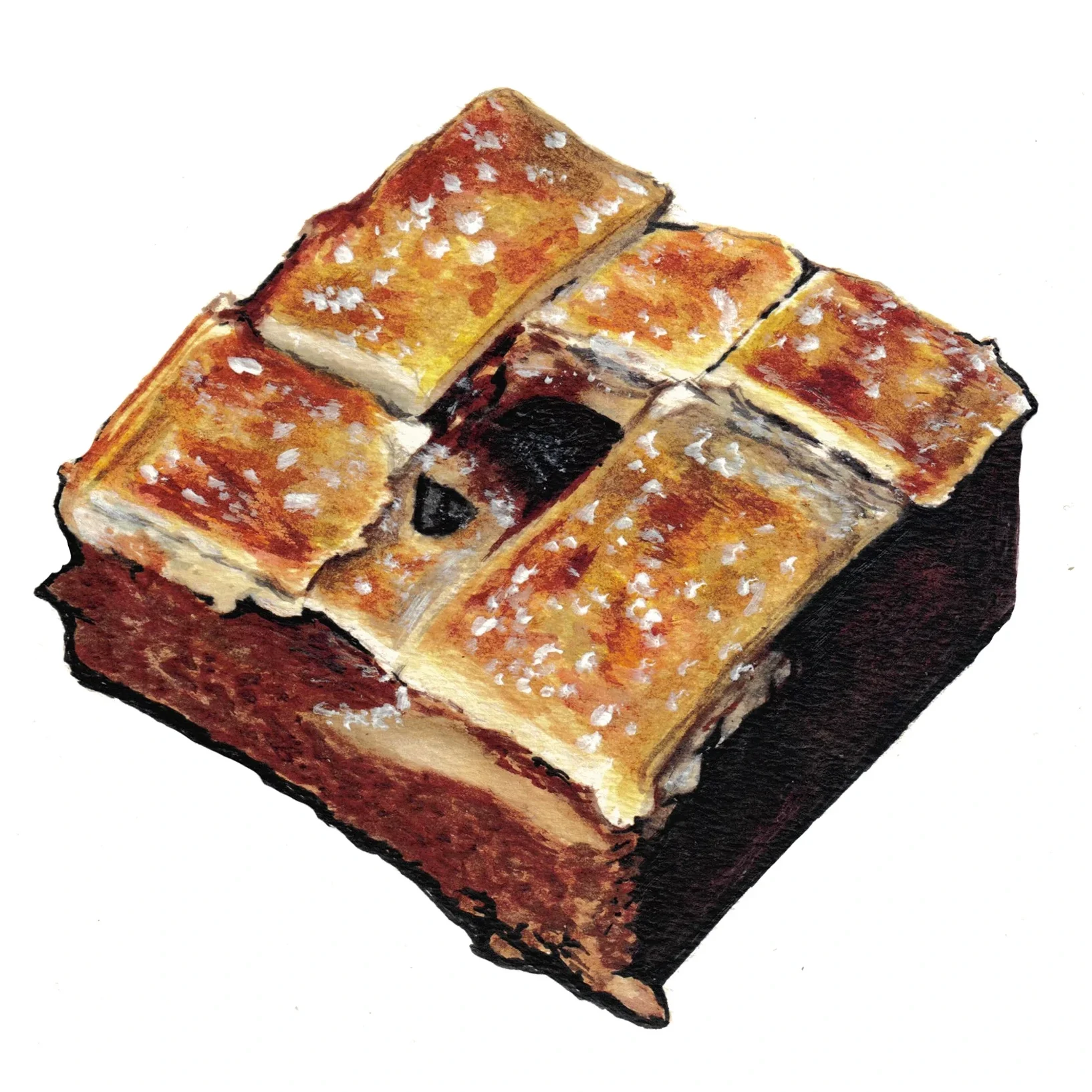 Apple Pie Blondies Painting