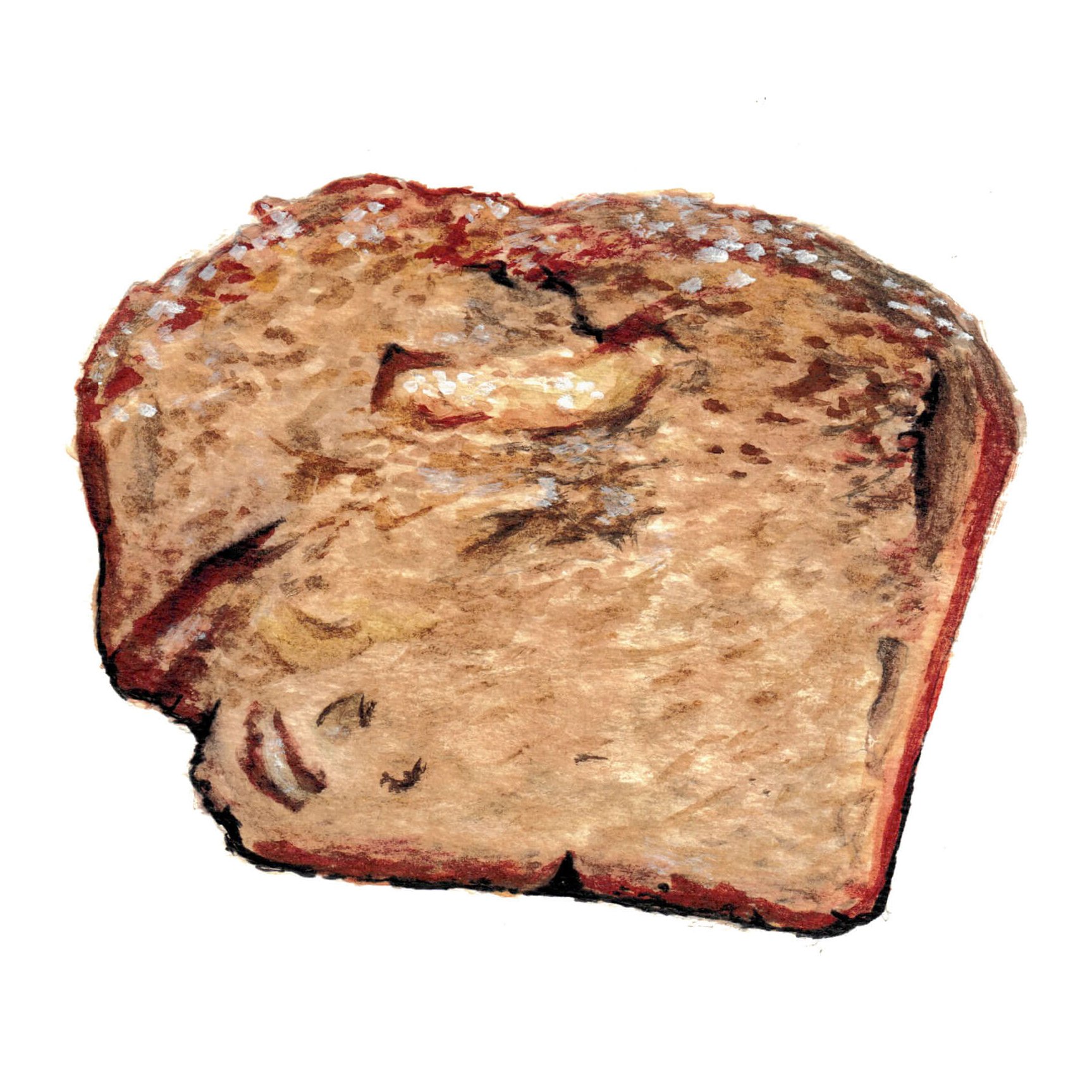 Banana Walnut Muffins Painting