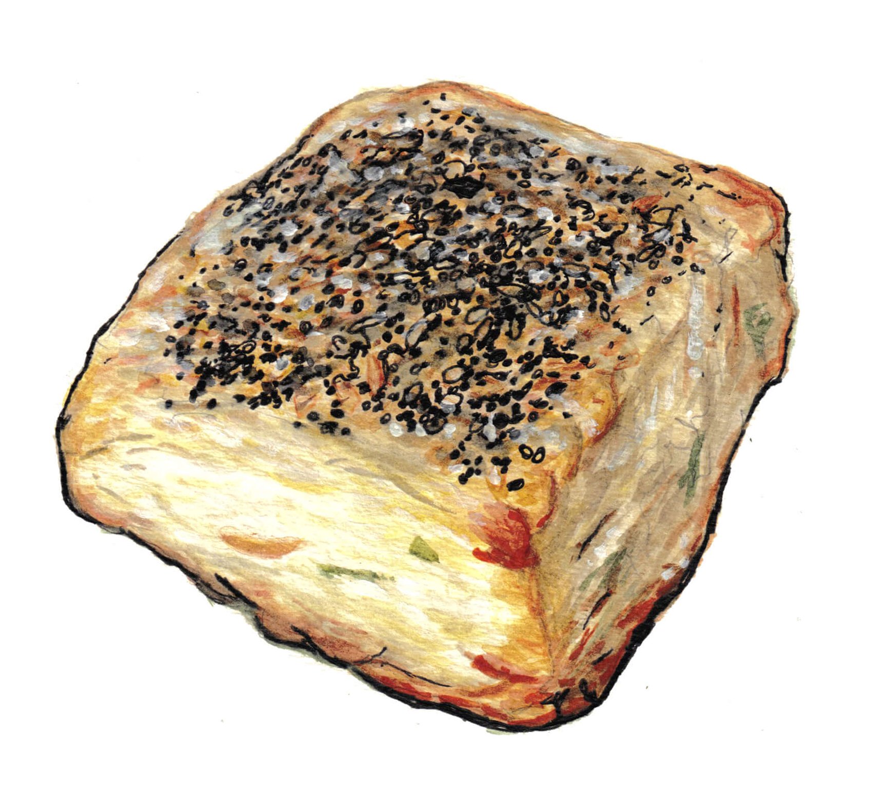 Cheddar Scallion Biscuit Painting