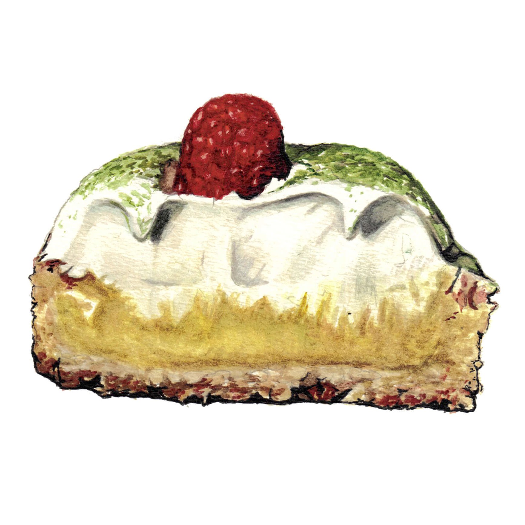 Mini Lemon Meringue Tart Painting